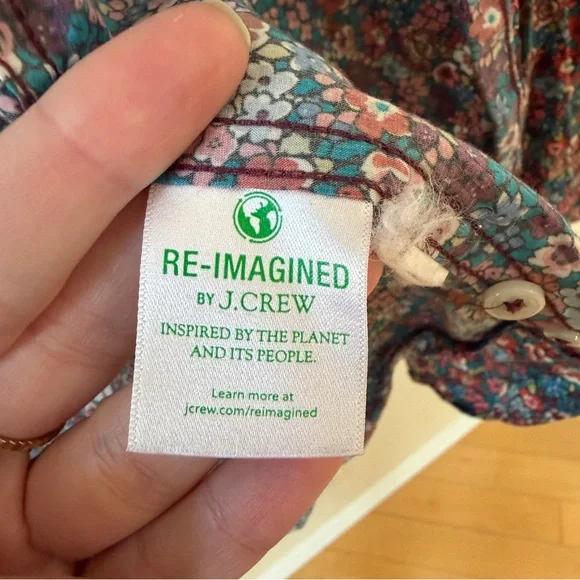 J. Crew X Liberty Fabric Slim Fit Button Down Small - Picture 5 of 6